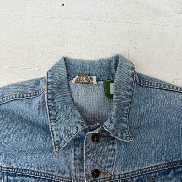 Vimtage Stylish Light Blue Denim Jacket 90s Rare Retro Faded Y2k - Picture 4 of 9